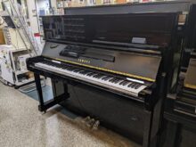 中古アップライトピアノYAMAHA U10BL（消音ユニットRSC3-1取り付け済み）